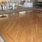 Dance Floor at local beach club refinished