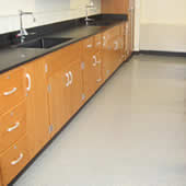 High School classrooms, hallways, laboratory, library and lobby